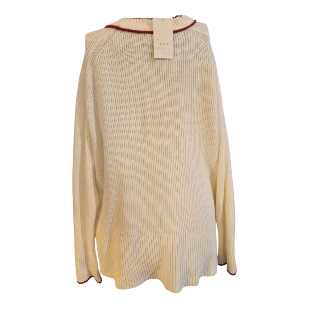 ♥️A New Day Red Heart Pullover Sweater XL Women's Valentine's Day ♥️ - Picture 5 of 8